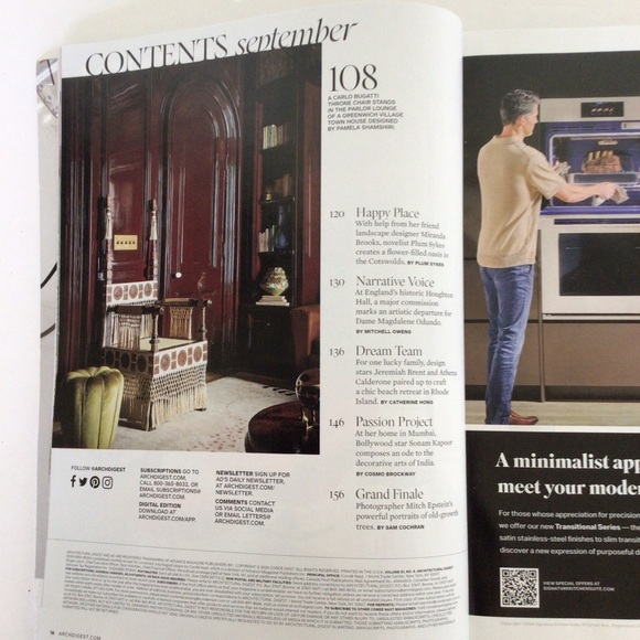 ARCHITECTURAL DIGEST SEPTEMBER 2024 nwt - Picture 8 of 9